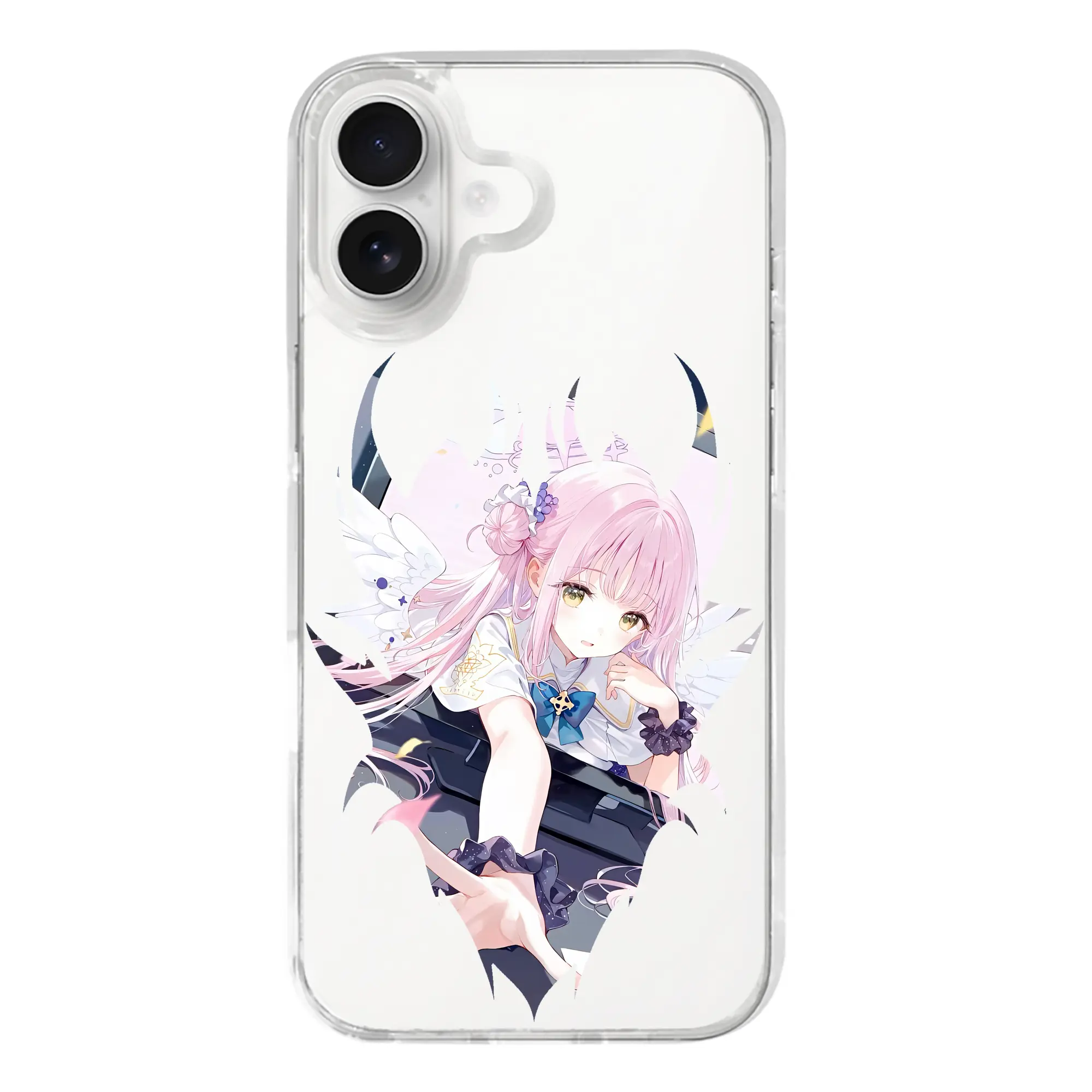 ブルーアーカイブ グッズ 聖園ミカ - iPhone 17シリーズ 透明スマホケース – 薄型・耐衝撃・精密フィット保護カバー